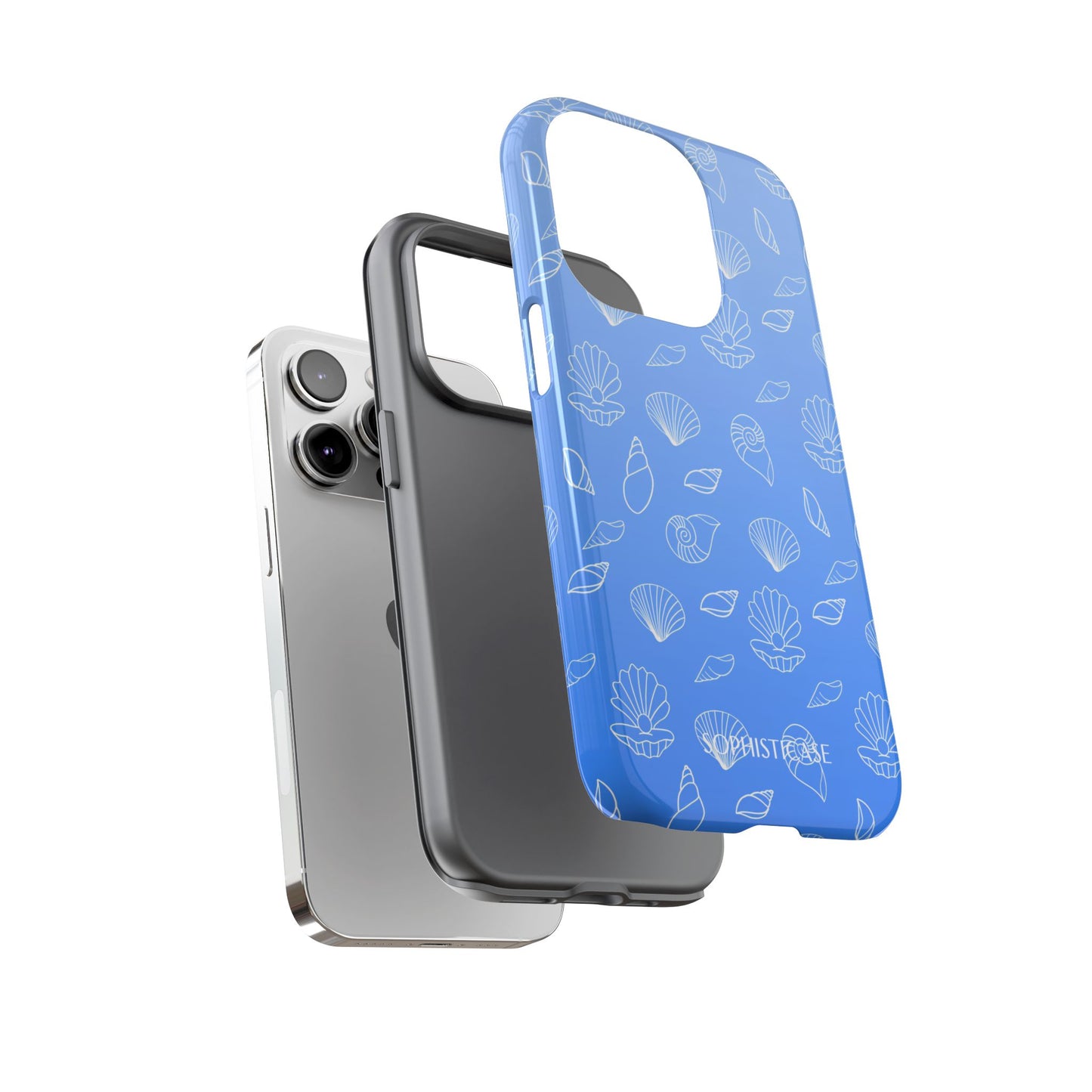 Seashell Society in Ocean Blue - iPhone Case