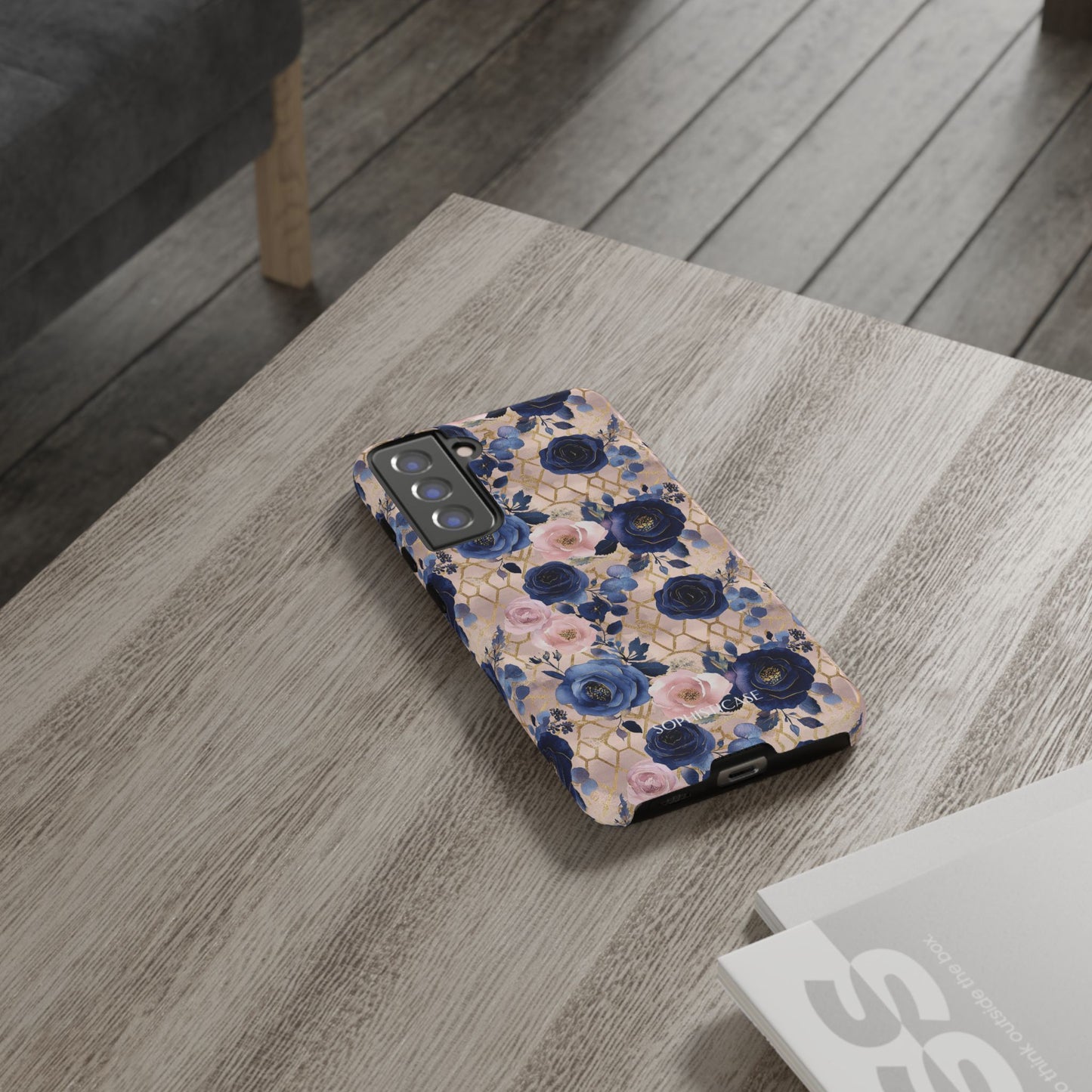 Royal Floral in Navy Blush - Tough Phone Case