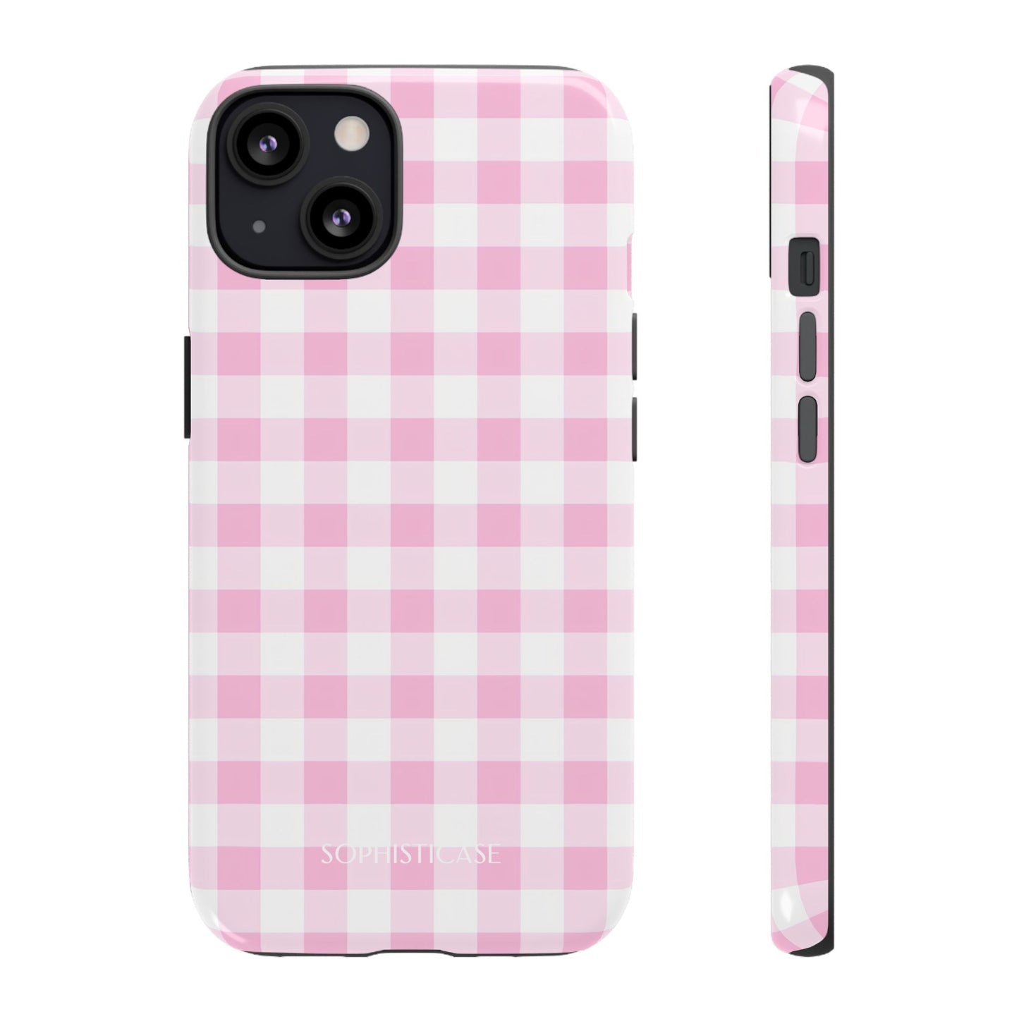 Gingham in Pink - Tough Phone Case