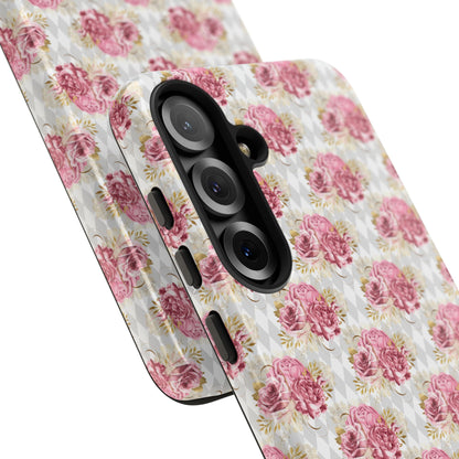 Rose Diamond Romance in Colette - Tough Phone Case