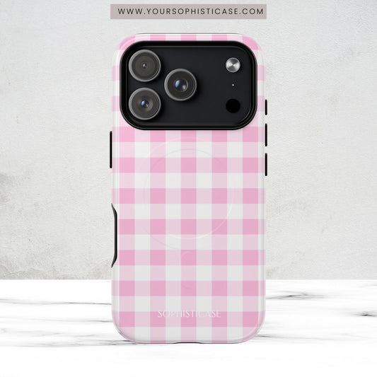 Gingham in Pink - Magsafe Case