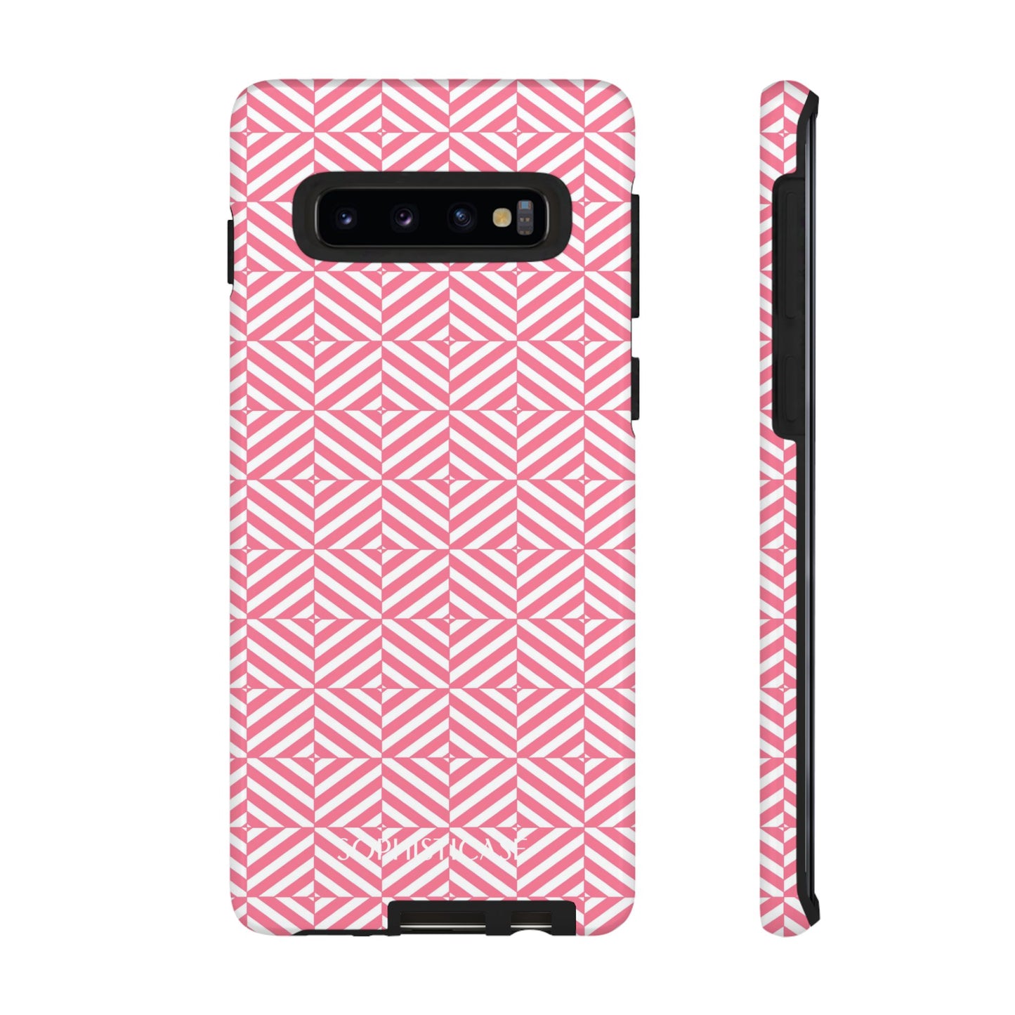 Illusions in Salmon - Dual Layer Shockproof Phone Case for iPhone, Google Pixel and Samsung Galaxy