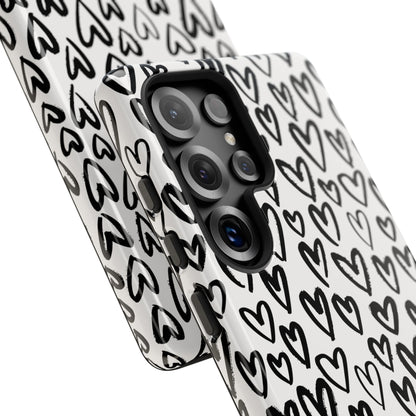 Dark Thoughts in Urban Heart - Tough Phone Case