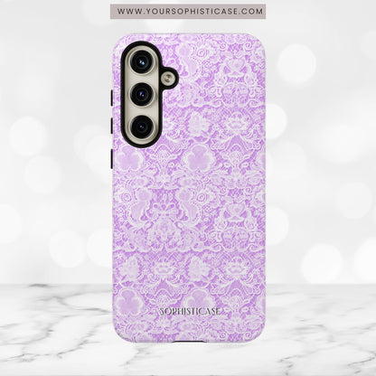 Luxe Lace in Purple - Tough Phone Case