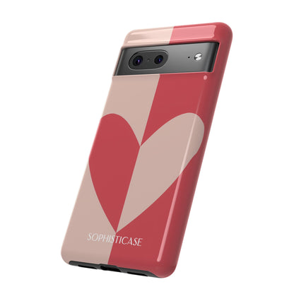 Be Mine in Red and Brown - iPhone Case, Samsung Galaxy Case, Google Pixel Case