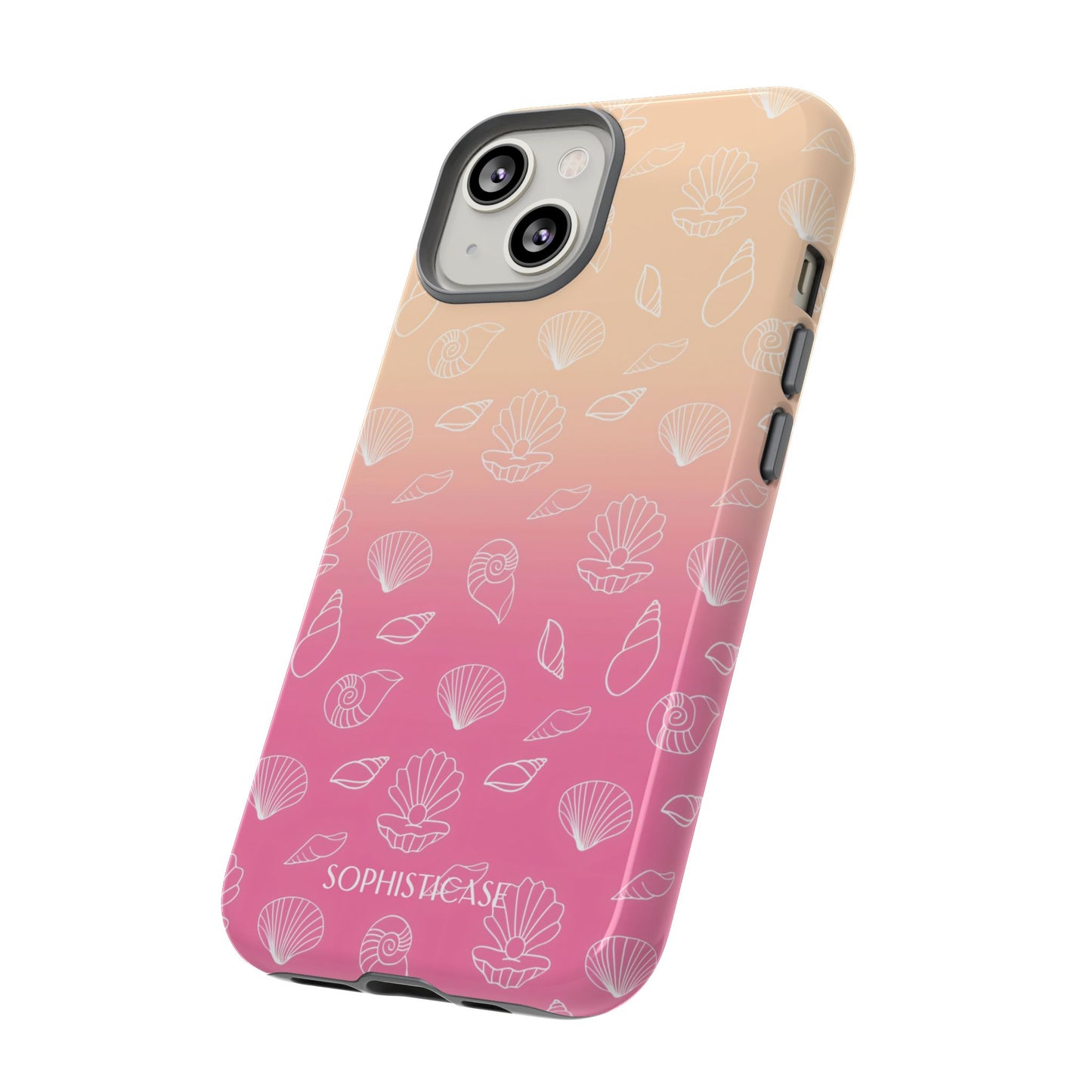 Seashell Society in Sandy Pink Sunset - iPhone Case, Samsung Galaxy Case, Google Pixel Case