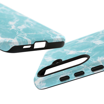 Marble Crush in Aqua - Tough Phone Case