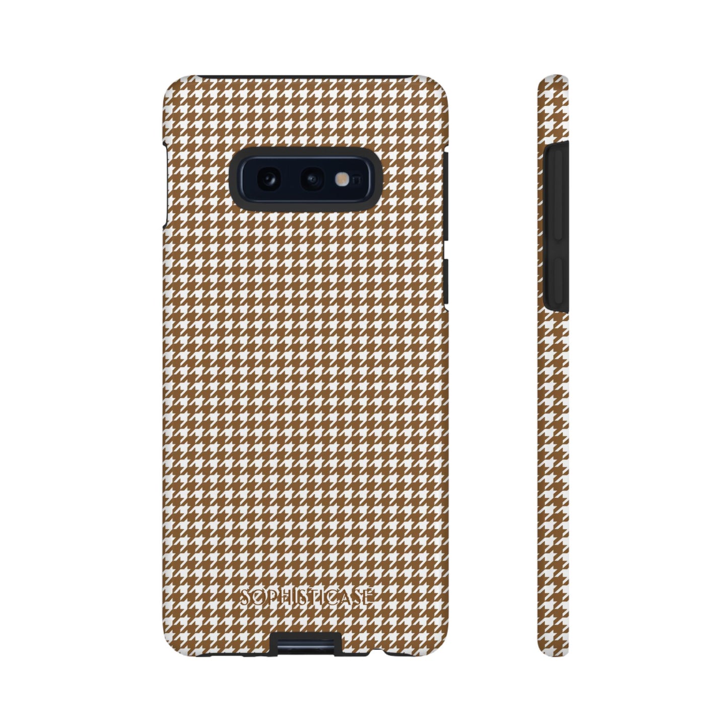 Tough Case - Houndstooth in Brown