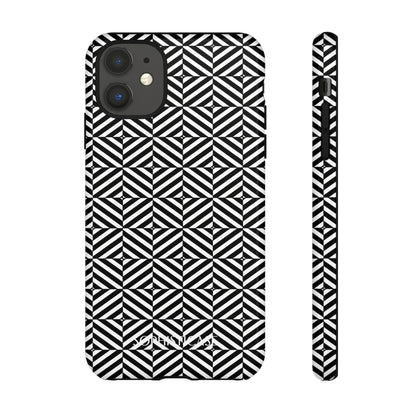 Illusions in Black - Tough Phone Case for iPhone