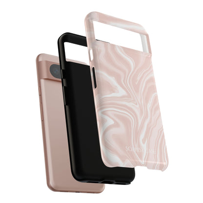 Liquid Dreams in Neutral Beige - Protective Phone Case for Google Pixel