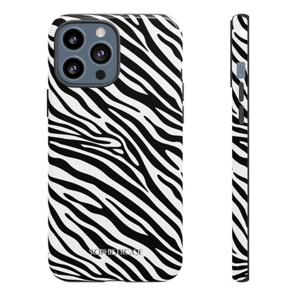 Dark Thoughts in Urban Zebra - Tough Phone Case