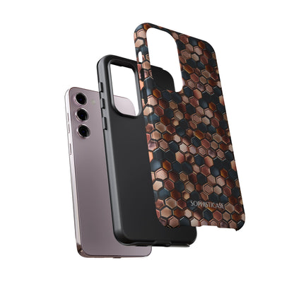 Rose' Runway in Honeycomb Mosaic - Tough Phone Case