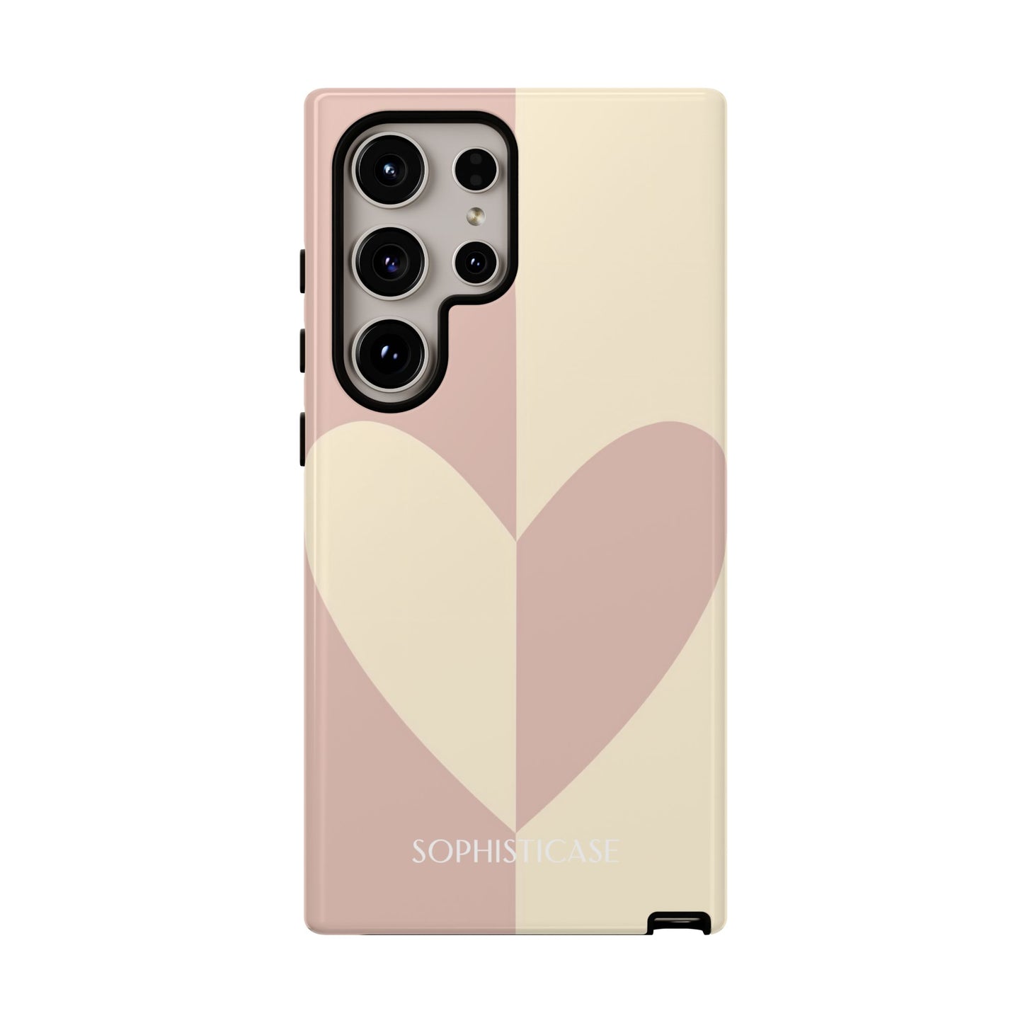 Be Mine in Brown and Beige - Drop Proof Phone Case for Samsung Galaxy