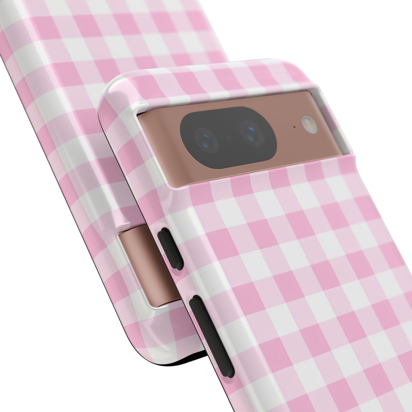 Gingham in Pink - iPhone Case, Samsung Galaxy Case, Google Pixel Case