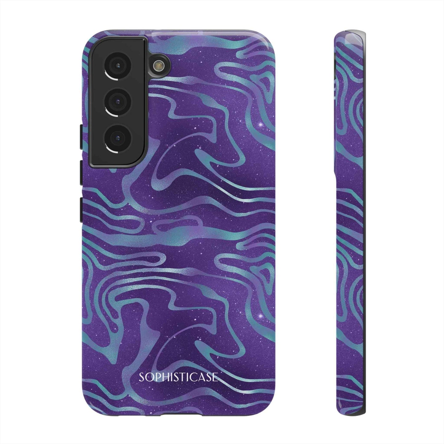 Cosmic Zebra in Blue & Purple - iPhone Case, Samsung Galaxy Case, Google Pixel Case
