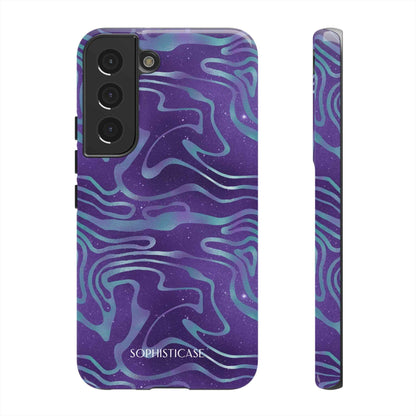 Cosmic Zebra in Blue & Purple - iPhone Case, Samsung Galaxy Case, Google Pixel Case