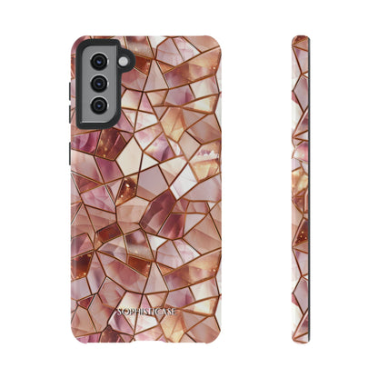 Rose' Runway in Champagne Mosaic - Tough Phone Case