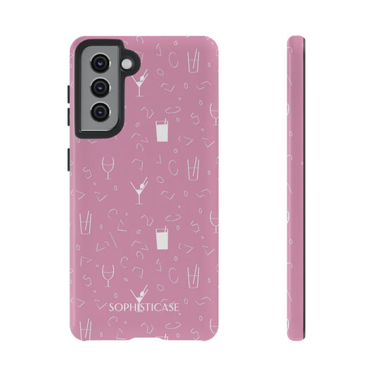 Cocktail Hour in Pink - Protective Phone Case for Samsung Galaxy