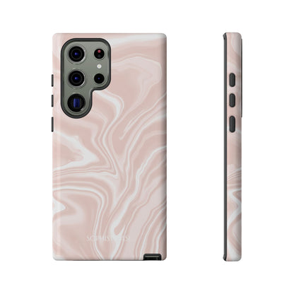 Liquid Dreams in Neutral Beige - Tough Phone Case