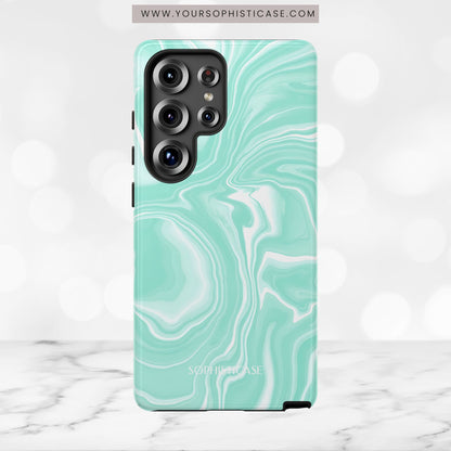 Liquid Dreams in Green - Tough Phone Case