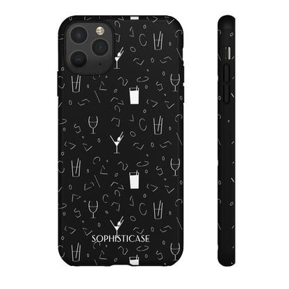 Cocktail Hour in Black - Tough Phone Case for iPhone