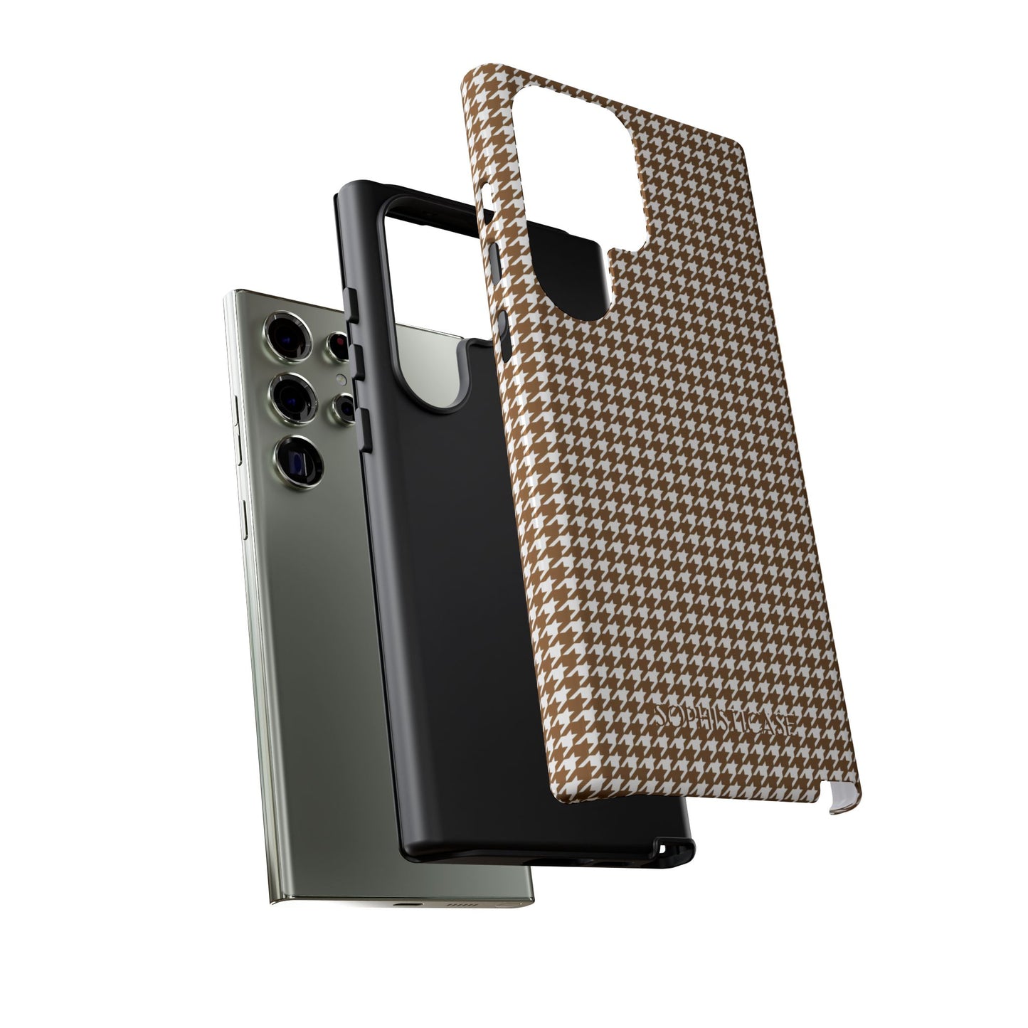 Tough Case - Houndstooth in Brown