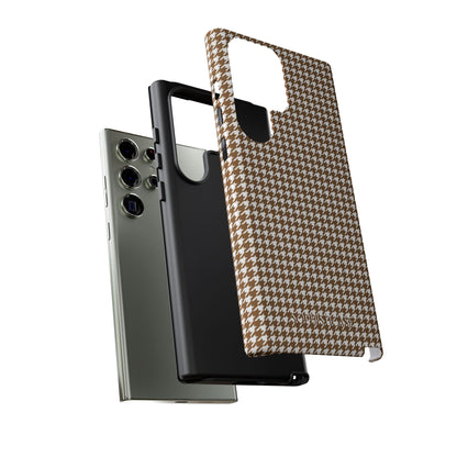 Tough Case - Houndstooth in Brown