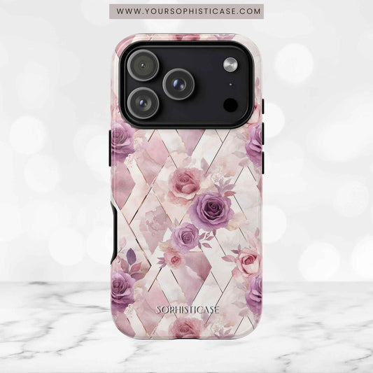 Royal Floral in Mauve Rose - Tough Phone Case