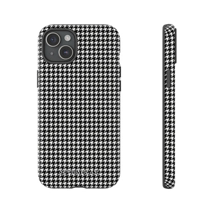 Houndstooth in Black - iPhone Case