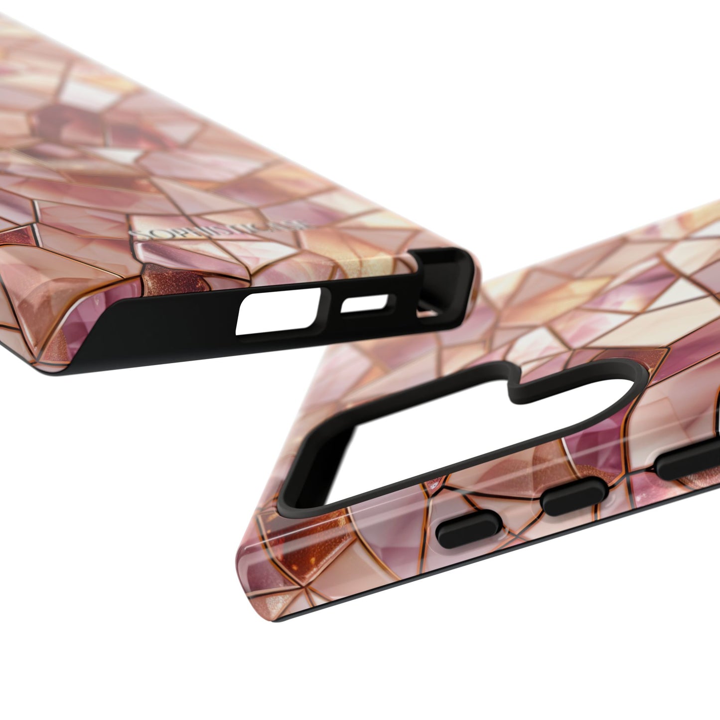 Rose' Runway in Champagne Mosaic - Tough Phone Case