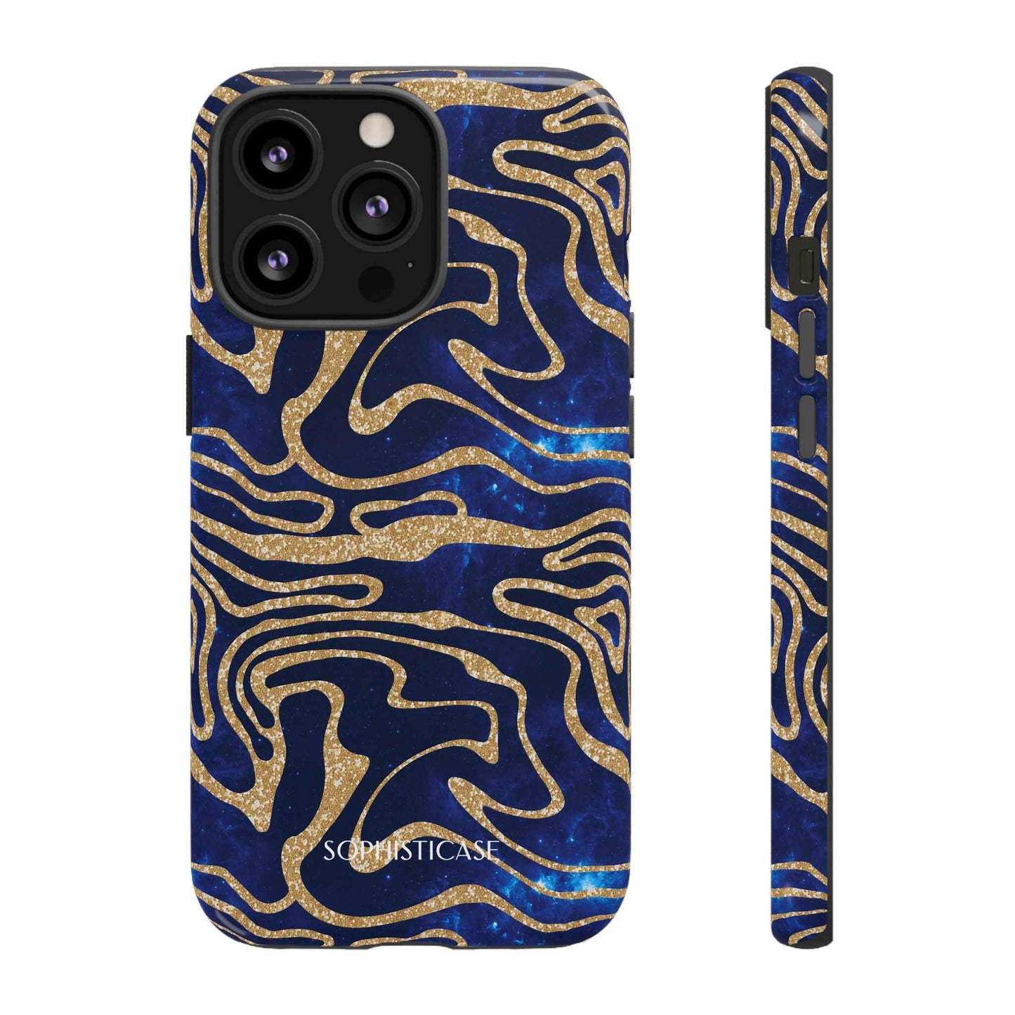 Cosmic Zebra in Blue - iPhone Case, Samsung Galaxy Case, Google Pixel Case