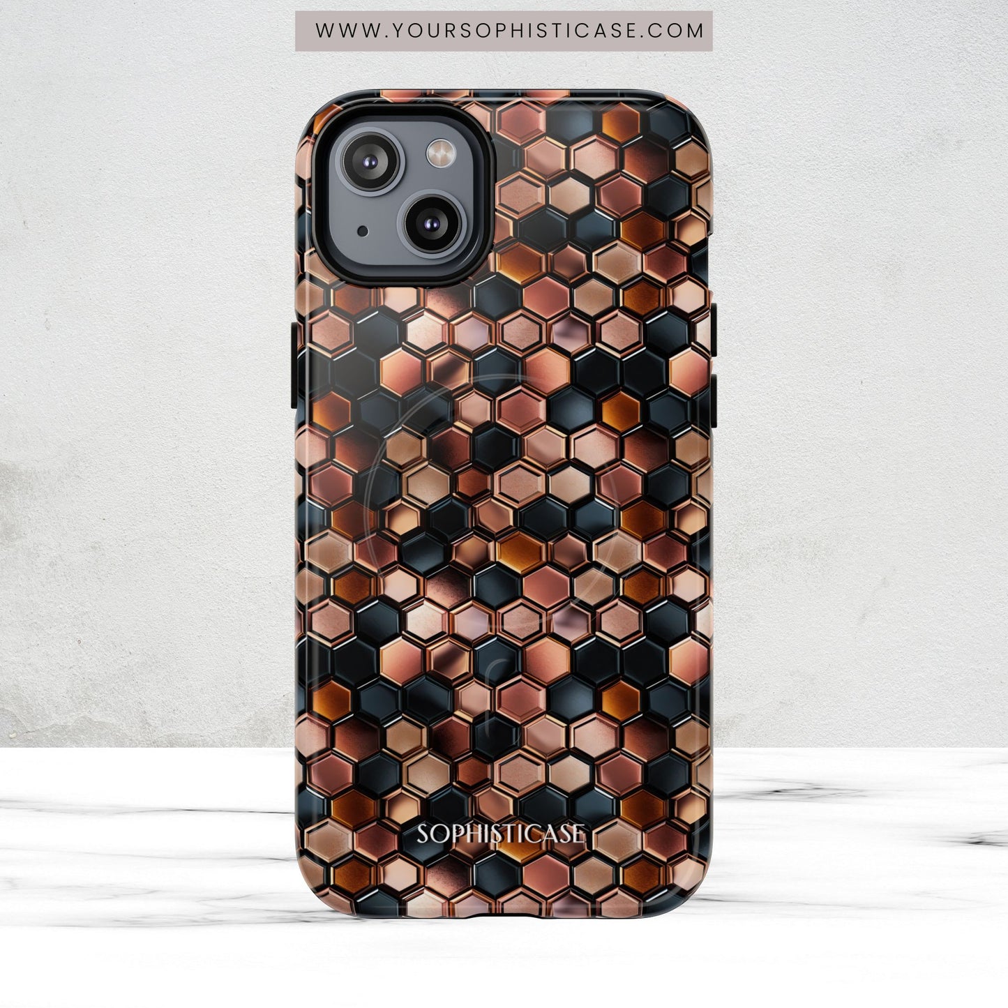 Rose' Runway in Honeycomb Mosaic - Magsafe Case