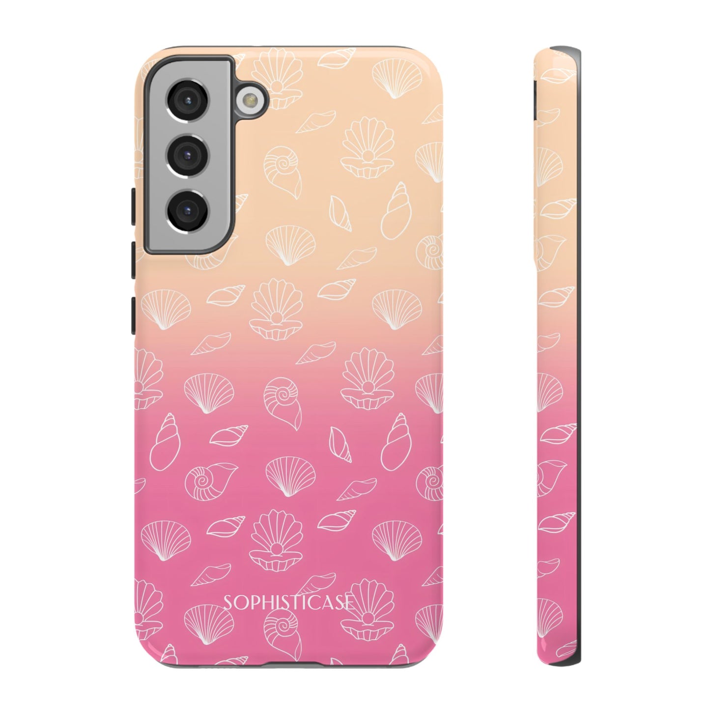 Seashell Society in Sandy Pink Sunset - iPhone Case, Samsung Galaxy Case, Google Pixel Case