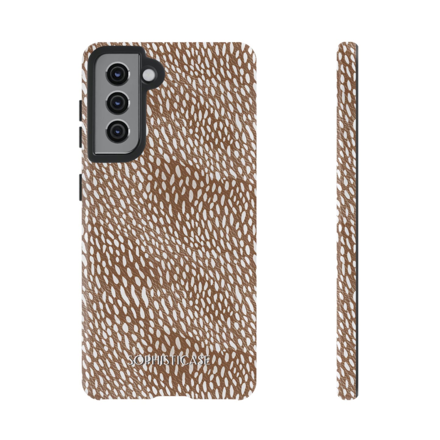 Oh Deer! in Brown - Drop Proof Phone Case for Samsung Galaxy