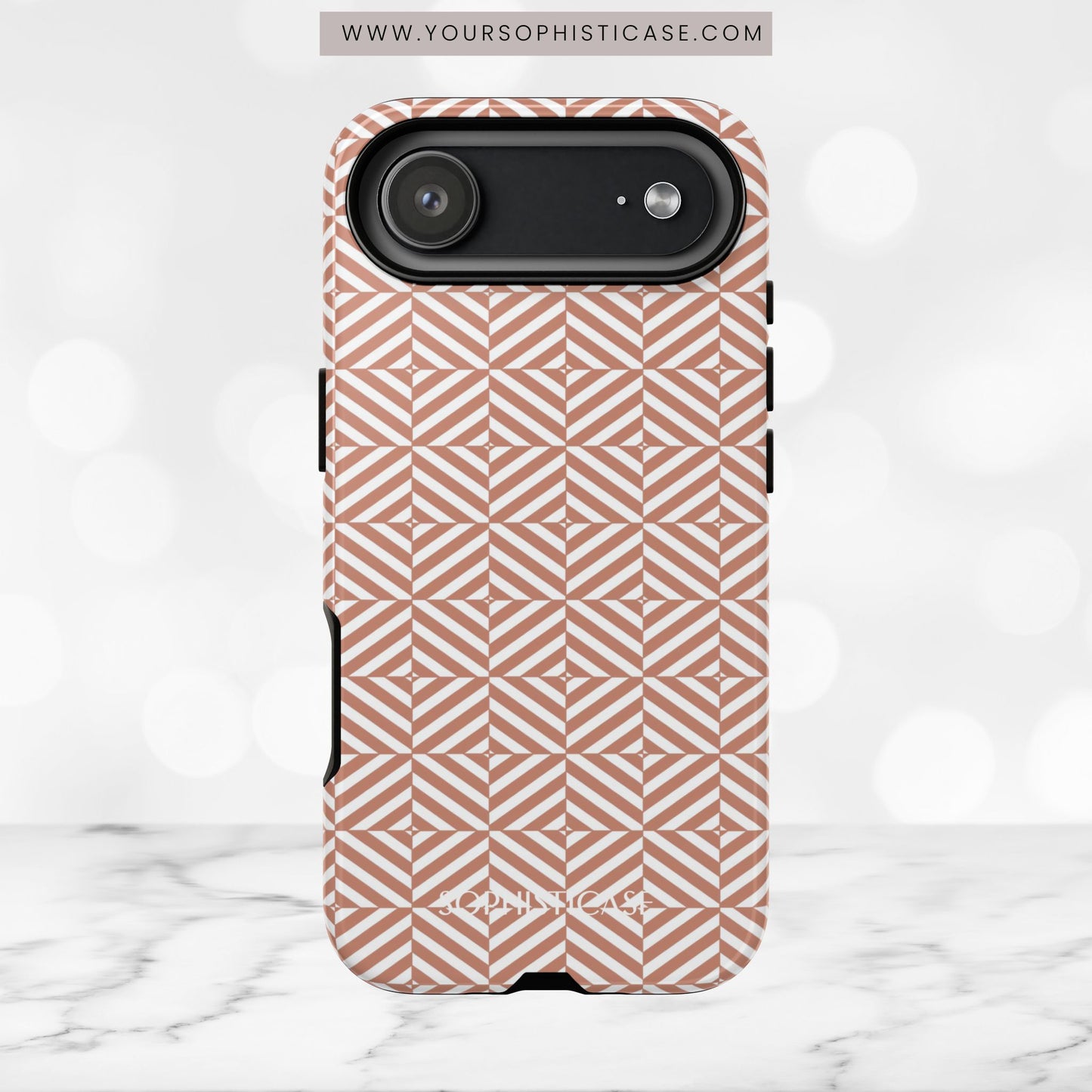 Illusions in Light Brown - iPhone Case, Samsung Galaxy Case, Google Pixel Case