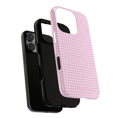 Houndstooth in Pink - iPhone Case