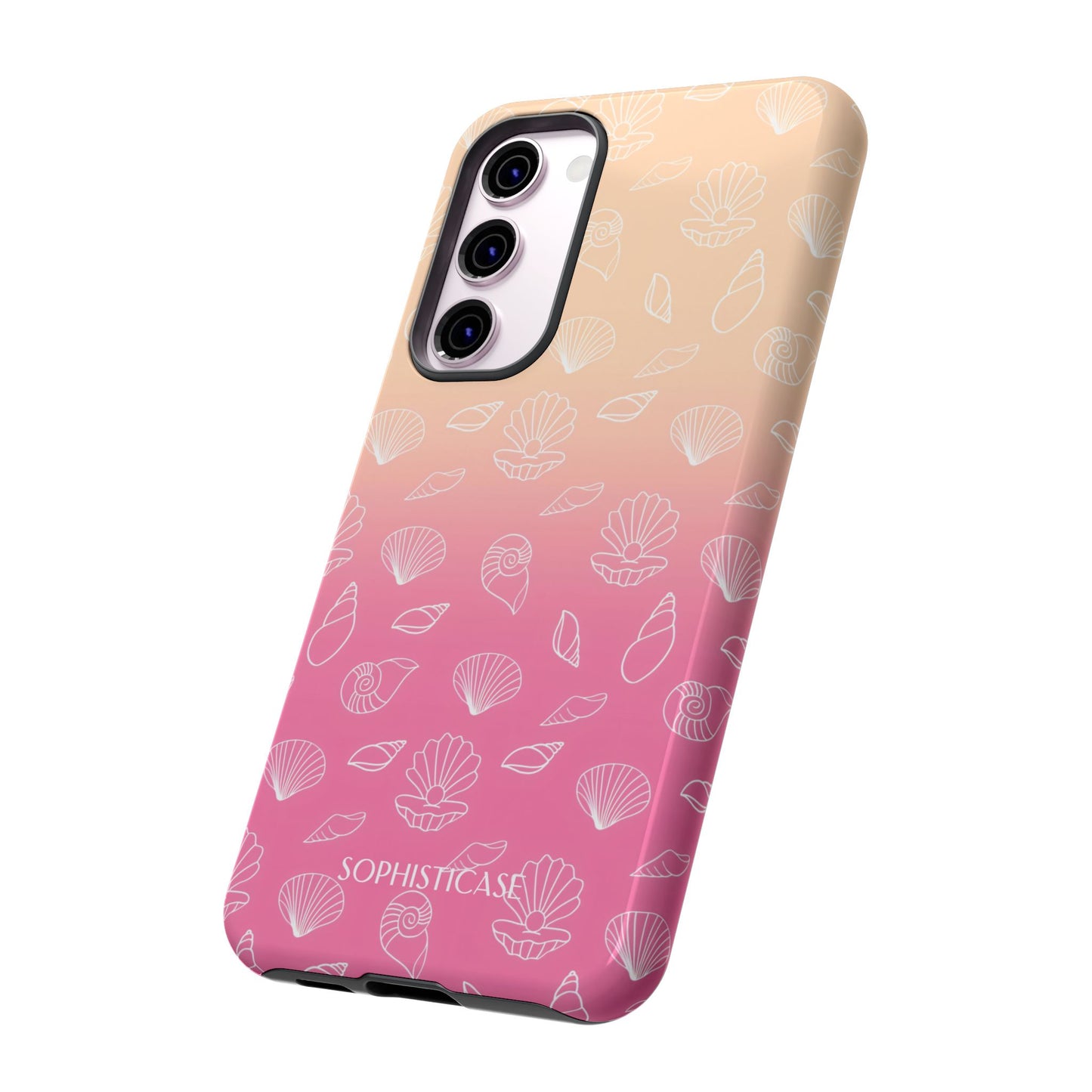 Seashell Society in Sandy Pink Sunset - iPhone Case, Samsung Galaxy Case, Google Pixel Case