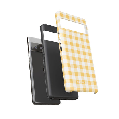 Gingham in Yellow - Tough Phone Case