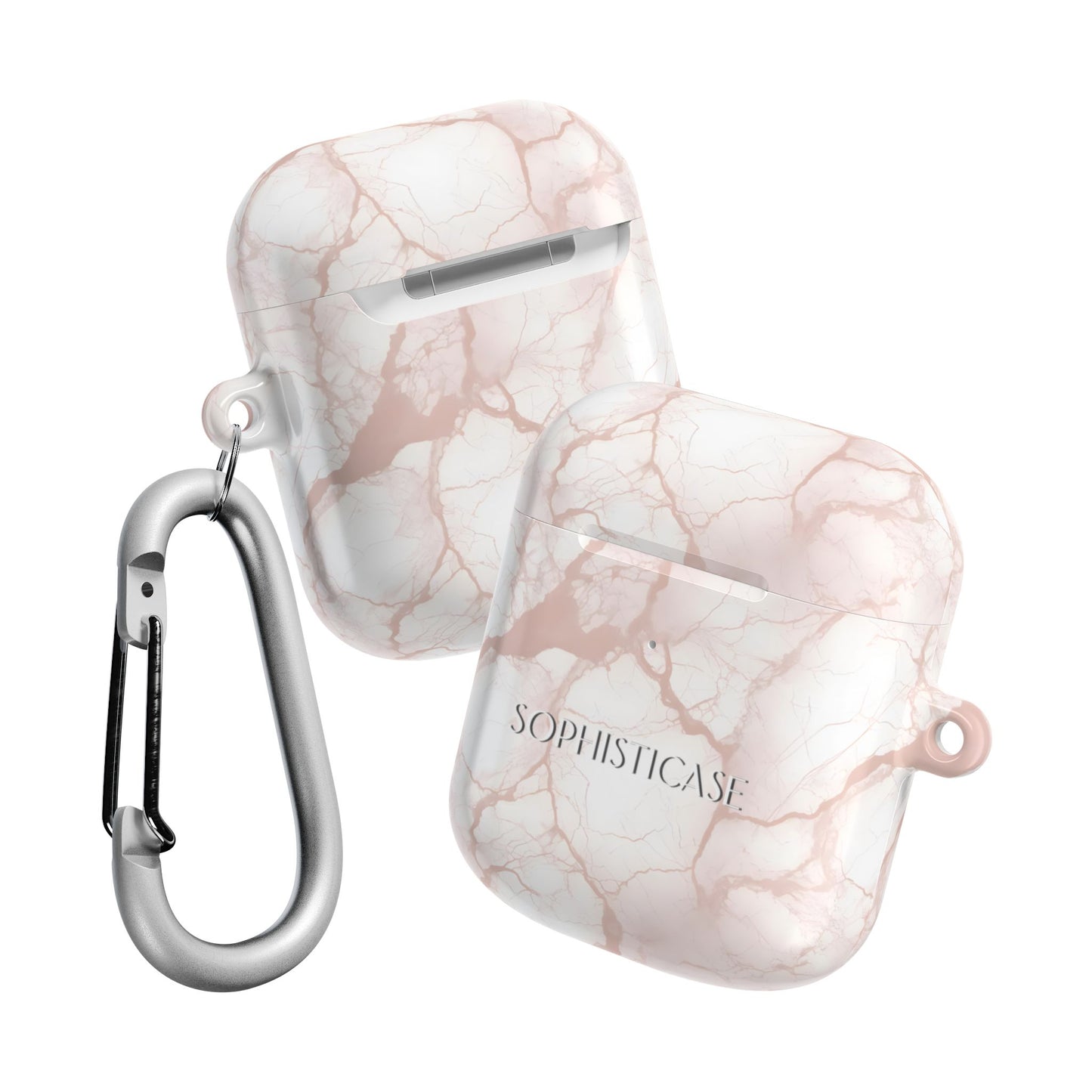 AirPod Cases - Marble Opulence in Neutral Beige