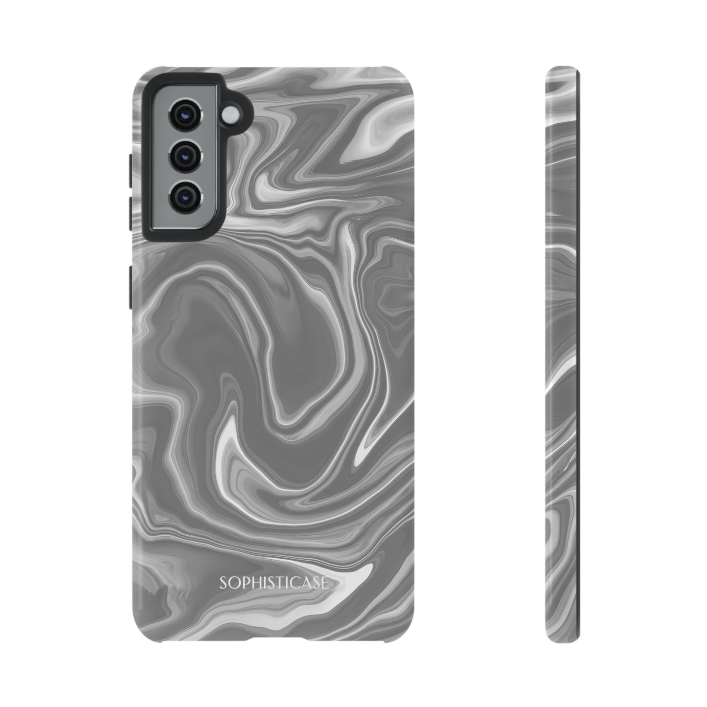 Liquid Dreams in Charcoal - Tough Phone Case