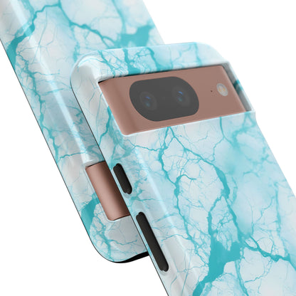 Marble Opulence in Aqua - Tough Phone Case