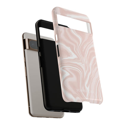 Liquid Dreams in Neutral Beige - Protective Phone Case for Google Pixel