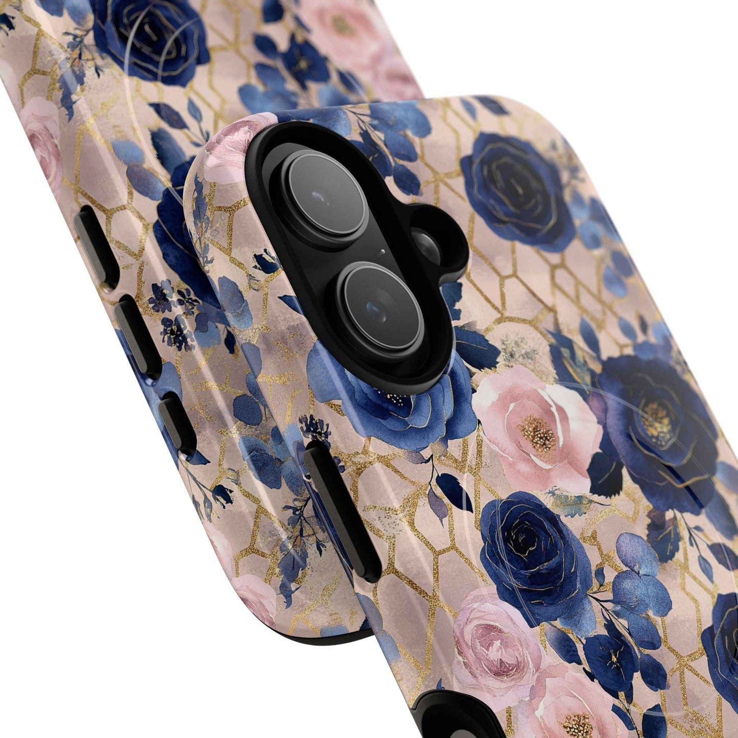 Royal Floral in Navy Blush - iPhone Magsafe Case
