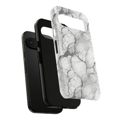Marble Opulence in Charcoal Grey - Tough Phone Case