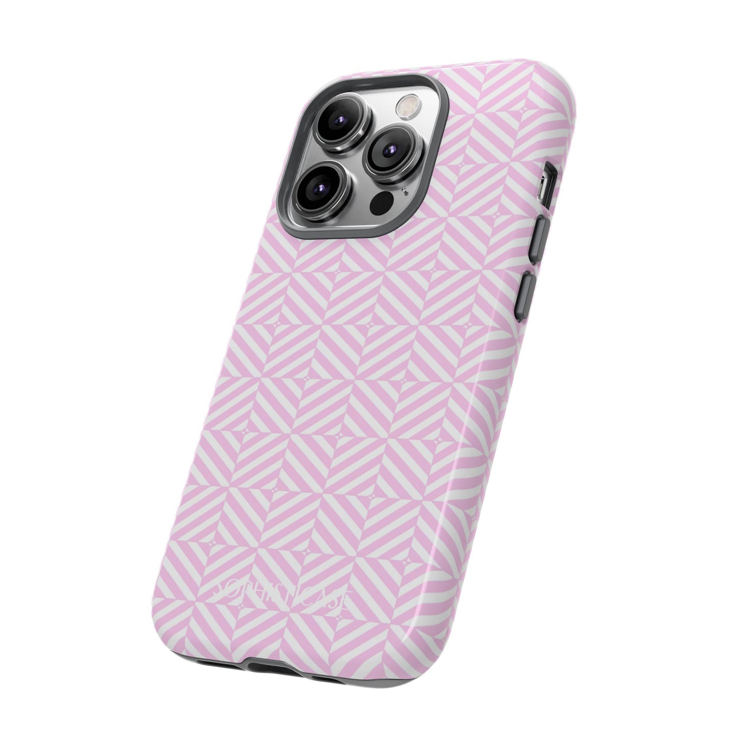 Illusions in Pink - Dual Layer Shockproof Phone Case for iPhone, Google Pixel and Samsung Galaxy