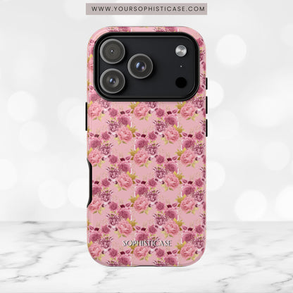 Rose Diamond Romance in Amelie - Tough Phone Case