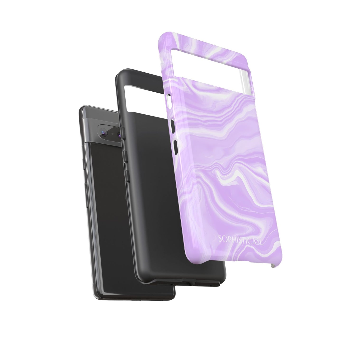 Liquid Dreams in Light Purple - Drop Proof Phone Case for Google Pixel