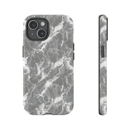 Marble Crush in Charcoal Grey - iPhone Case