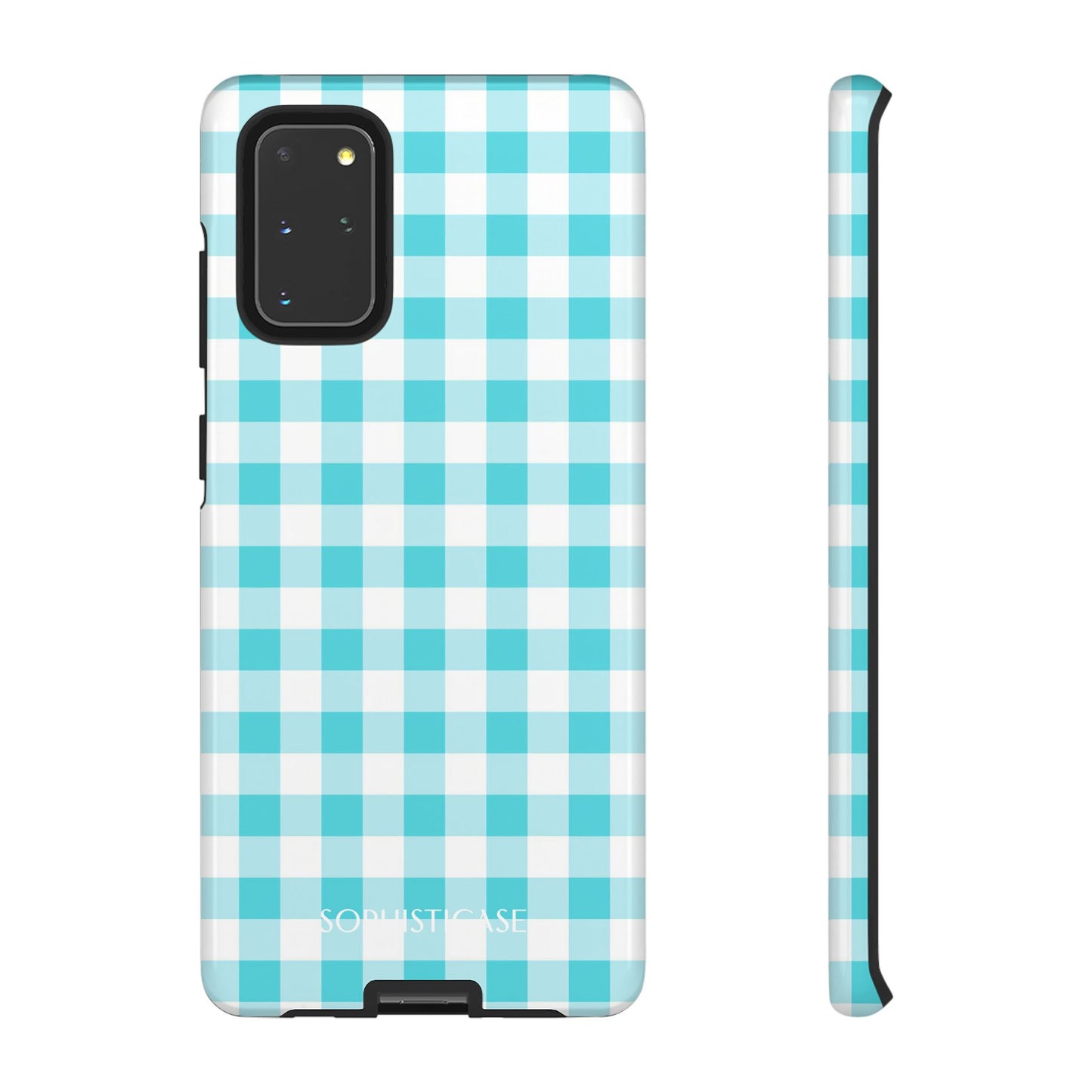 Tough Case - Gingham in Aqua