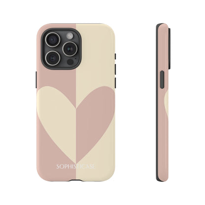 Be Mine in Brown and Beige - iPhone Case